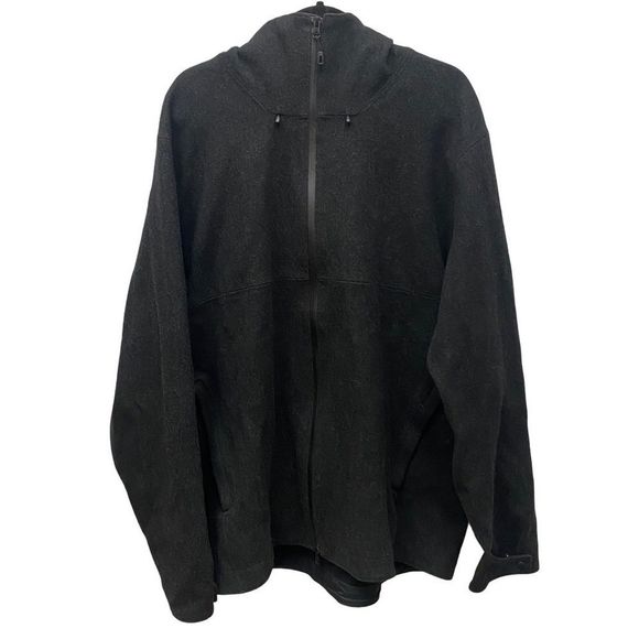 Patagonia Other - Patagonia Dark Gray Recycled Wool Blend Hooded Jacket Size XXL